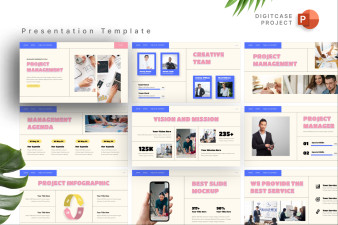 UI Style Project Management PowerPoint Template
